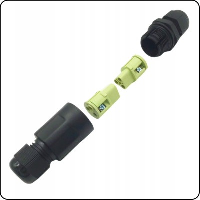 Złączka elektryczna skręcana 3-żyłowa 16A 3x1,5mm wago IP68